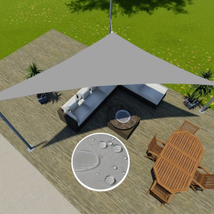 Multi-size Triangle Sun Shade Sail Waterproof Outdoor Garden Patio Party Sunscreen Awing Sun Canopy For Beach Camping Pool