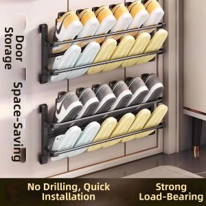 Folding Wall-Mounted Shoe Rack