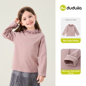 DUDUJIA | Áo Thun Dài Tay Cho Bé Gái Mùa Thu