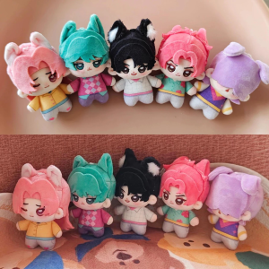 12cm Cute Anime Kpop Demons Hunters Plush Toys Mystery Saja  Abby Saja Jinu Romance Saja Cartoon Cosplay Body Squeaking Dolls