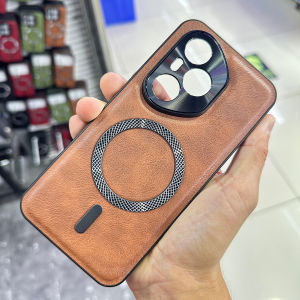 Magnetic Case for Honor 400 Pro 400 Global Version Cover Mag-safe PU Leather Metal Camera Protector Soft Shockproof Shell Fundas