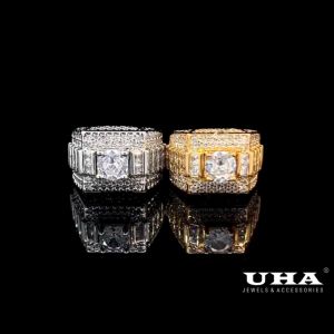 N1093 Nhẫn nam có lót lòng đính đá CZ cao cấp