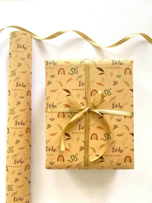 (Set 10 tờ) Giấy kraft hoạ tiết gói quà backround vintage loại dày khổ lớn 72x51cm