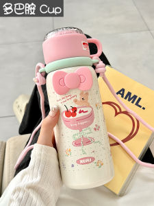 Cốc Nước Bằng Thép Không Gỉ Dung Tích Lớn 620ml Cốc Nước Có Ống Hút Cách Nhiệt Cho Nữ Cốc Đi Học Cốc Đựng Nước Di Động