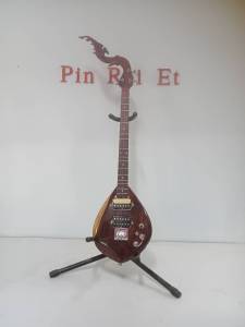 พิณไฟฟ้าคุณภาพสูงไม้พยุงทั้งตัว 3สาย 15เฟรต 4 คอนแทค