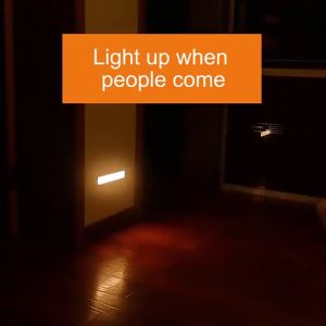 Slamp Aluminum Alloy night lights Rechargeable LED sensor light motion detecto Indoor Lighting Magnetic Wall Light Tricolor Type-C Rechargeable Cabinet Light Long Battery Life Ultra-Thin Wall Lights for Bedrooms Wardrobes Cabinets Corridors