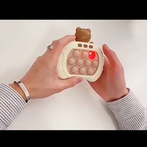 Handheld Quick Push Light On Pop It Game Stress Relief Toy Response Training Game Electronic Pop It  Whack A Mole Game 减压玩具 反应训练游戏