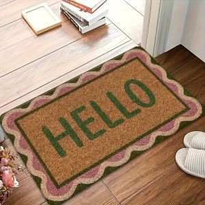 VIKAMA Welcome Doormat Machine Washable Indoor/Outdoor Entrance Mat Front Door Welcome Mat Home Decoration
