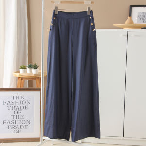 HighWaist Wide Leg Pant Womens Casual Trousers Retro Fashion Korean Style Spring Autumn Classic Leisure Straight Pull on Jeans Stylish Slimming High Waist Long Legged Garmess Garment for Autumn Winter Season