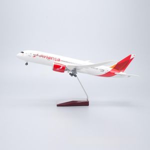 43CM Scale Avianca Model Airplane 787 Plane Model For Colombia Air B787 Resin Diecast Aircraft Collectible Miniatures Decoration