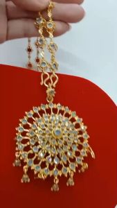 สร้อยคอและจี้เพชรซีกโบราณ 5 ชั้น ชุบทองโบราณ มีสร้อยคอ 2 แบบให้เลือก ยาว 24 นิ้ว ราคาพิเศษ (จี้แยกซื้อได้)