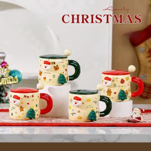 แก้วถ้วยเซรามิกถ้วยกาแฟเซรามิกไฮเอนด์ถ้วยกาแฟเซรามิกของขวัญสมบูรณ์แบบแก้วน้ำสำนักงานถ้วยกาแฟแก้วนมถ้วยสวยงามสูงถ้วยอาหารเช้าถ้วยที่ใช้ในครัวเรือนชุดถ้วย