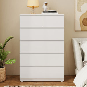Modern Large Capacity Steel 6-Drawer Chest