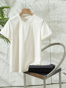 Áo Thun Nam Tay Ngắn Thoáng Khí Mùa Hè Mới Cao Cấp Ice Sensation Co Giãn Nhanh Khô Cổ Tròn Màu Trơn Dáng Rộng Thoải Mái