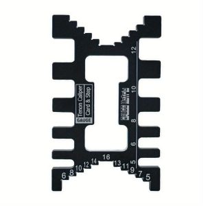Precision Tenon Gaps Gauge Aluminum Dovetail Jig Metric&Inch Measuring Tool Woodworking Tenon Caliper Table Saw Depth Gauge