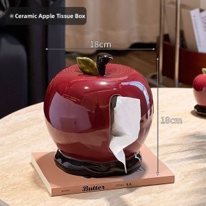 ZUNMOS | Ceramic Apple-shaped Tissue Box