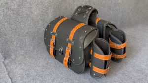 Cặp Túi Da Treo Hông Xe Motor Xe Máy Cao Cấp Có Khoá 36cm