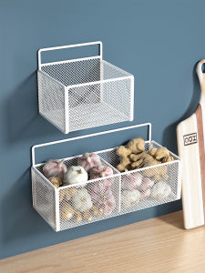 Wall Mounted Kitchen Storage Box Iron Art Garlic Onion Ginger Holder Home Use Egg Basket Dream Colorful Brand Shandong Hefei