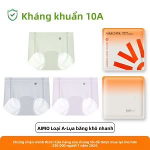 Quần lót tam giác AIMO cho nữ vải lụa băng kháng khuẩn