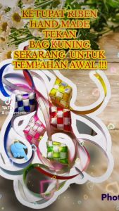 KETUPAT DECOR RAYA AIDILFITRI KETUPAT RIBEN / KETUPAT HIASAN RAYA AIDILFITRI ( PP RIBBON ) HAND MADE / DECORATIONS / DECOR RUMAH / OFFICE / HIASAN TUPAT KETUPAT DIY CRAFT FOR DECORATIONS AIDILFITRI AND AIDILADHA.