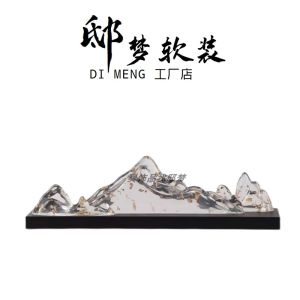 Modern Zen Style New Chinese Decorative Accessories for Sales Office Hotel Model Room Living Room Entrance Wine Cabinet Decoration