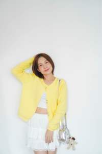 เสื้อคาร์ดิแกน CherryBlossomshop สีพาสเทล กระดุมลาย Pastel Cardigan
