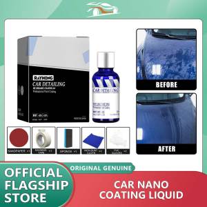 Rayhong Auto Car Liquid Ceramic Coat Super Hydrophobic Glass Coating Set Polysiloxane And Nano Materials Car Polish Car Maintenance Kit Anti-Scratch Auto Ceramic Glass Coat Liquid Hydrophobic Paint Care Polish Super Detailing Coating For Car Styling