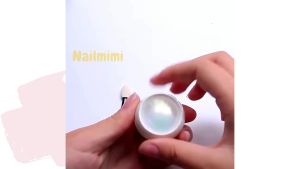 Tráng gương ngoc trai trắng trang trí nail