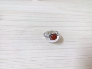 橙石榴石 增强活力美容养颜 水晶石榴石戒指