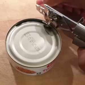 3 in 1 Multifunctional Heavy Duty Manual Can Opener Food Grade Stainless Steel Rust Proof Non Slip Ergonomic Handle Easy Turn Beer Bottle Opener Lid Pry Tool for Canned Food Tuna Soda Home Kitchen Accessory