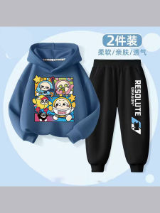 ลำลอง เสื้อฮู้ด กางเกง ชุดเด็กผู้ชาย มีสไตล์ ฤดูใบไม้ร่วง ฤดูใบไม้ผลิ ชุดทูพีซ ผ้าฝ้าย เสื้อผ้าเด็ก ทันสมัย เครื่องแต่งกายที่สะดวกสบาย