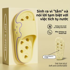 MONLEYTA | Dép đi trong nhà phòng tắm chống trượt chống mùi mùa hè cho nam và nữ Dép đi trong nhà thoáng khí bằng PVC