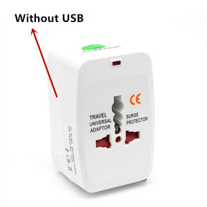 All in One Universal International Plug Adapter 2 USB Port 1 Type C World Travel AC Power Charger Adapter AU US UK EU Converter