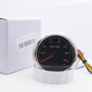 85มิลลิเมตร T Achometer 3000/6000/7000/8000รอบต่อนาที Tacho ที่มี7สีแสงไฟทะเลเรือรอบต่อนาทีเมตรวัดจอแอลซีดี Tacho ดิจิตอลชั่วโมงเมตร
