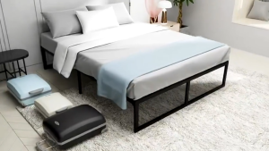 THEATT Modern Simple Metal Bed Rust Resistant Bed Multi Size Metal Bed Frame No Squeak Bed