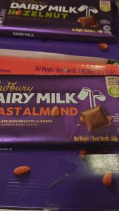 1pc CADBURY Dairy Milk Chocolate - Plain Roast Almond Black Forest Hazelnut Fruit & Nut -160g & 130g