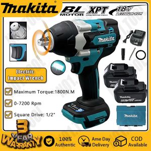 Makita Brushless Electric Impact Wrench Super Heavy Duty Cordless Rechargeable 1800N.m Carry 2 Lithium-ion Batteries