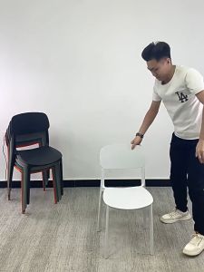 BEST Dining Chair Plastic Stool Creative Chair Dining Chair Kerusi Makan Cafe PP Stool Stacked Household Thickened Stools 可堆叠椅