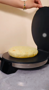 Electric Non-Stick Roti and Tortilla Maker Press Automatic Chapati Maker with Adjustable Temperature Control Stainless Steel Electric Flatbread Press for Home Kitchens