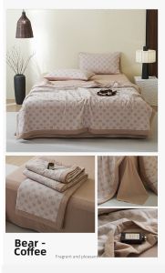 MINGSHA | Retro Floral Pure Cotton Three Layer Muslin Summer Quilt