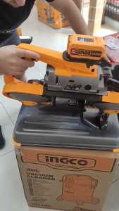 INGCO เลื่อยสายพานไร้สาย 20 โวลต์ 5 นิ้ว (127 มม.) รุ่น CBSLI20127 เครื่องเปล่าครบชุดพร้อมแบต