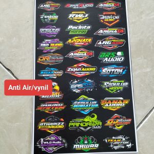 Stiker Soundsystem | Stiker Audio | Stiker Audio Soundsystem | Stiker Sound System Anti Air | Stiker Logo Sound System Bahan Vynil