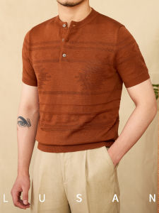 Retro Fitting Spun Rayon Cotton T-Shirt