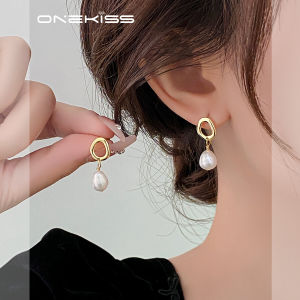 French Baroque Freshwater Pearl Earrings Womens Fashion Jewelry Elegant Autumn Winter Ear Jewelry Small Popular Style