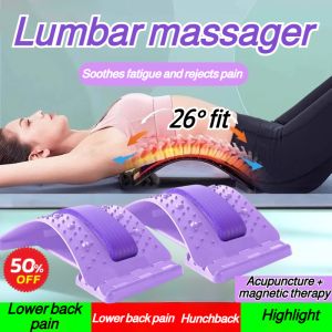 Lumbar Spine Reliever Lumbar Support Stretching Traction Back Massager Lumbar Stiffener Spine Correction Exercise Top Lumbar Plate背部按摩器挺腰器