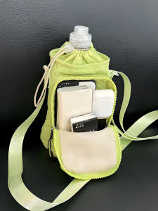 Portable Water Bottle Bag Viaback Outdoor Cycling Crossbody Cup Holder Convenient Carry-On Beverage Sleeve for Travel