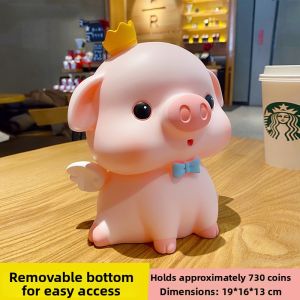Creative Cartoon Piggy Bank Unbreakable Large Size Childrens Savings Bank Enter And Exit Possible for Saving Money
