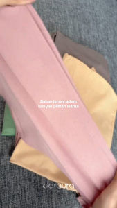 Jilbab Instan Segitiga Oval jersey Premium