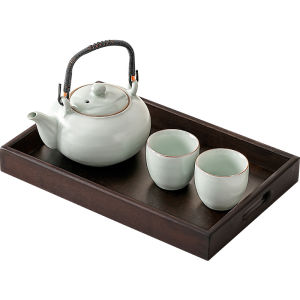 XIANGYE | Chinese New Ru Kiln Handle Pot Tea Set