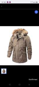 jaket parka bulu  polos exsotis